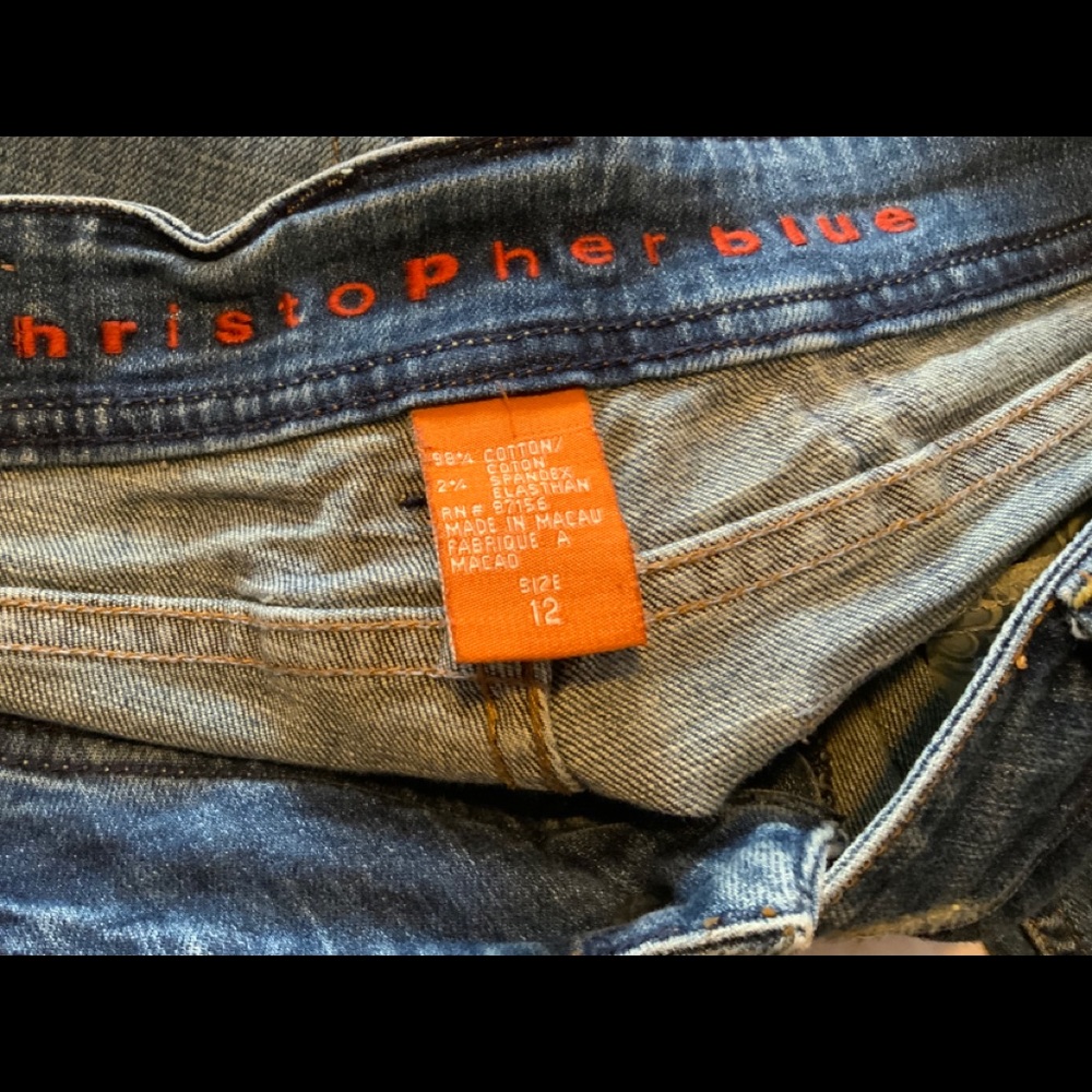 Christopher Blue Jeans, only worn twice.